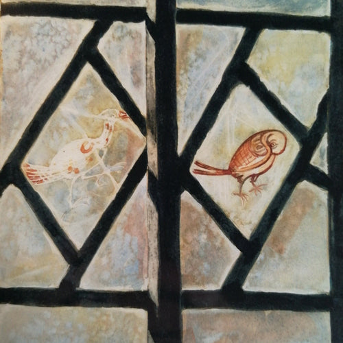 Jane Austin Card Stained Glass 1#